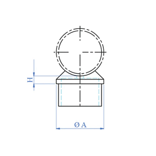 UNION CORREMANOS-POSTE PARA TUBO DE 1 1/2".