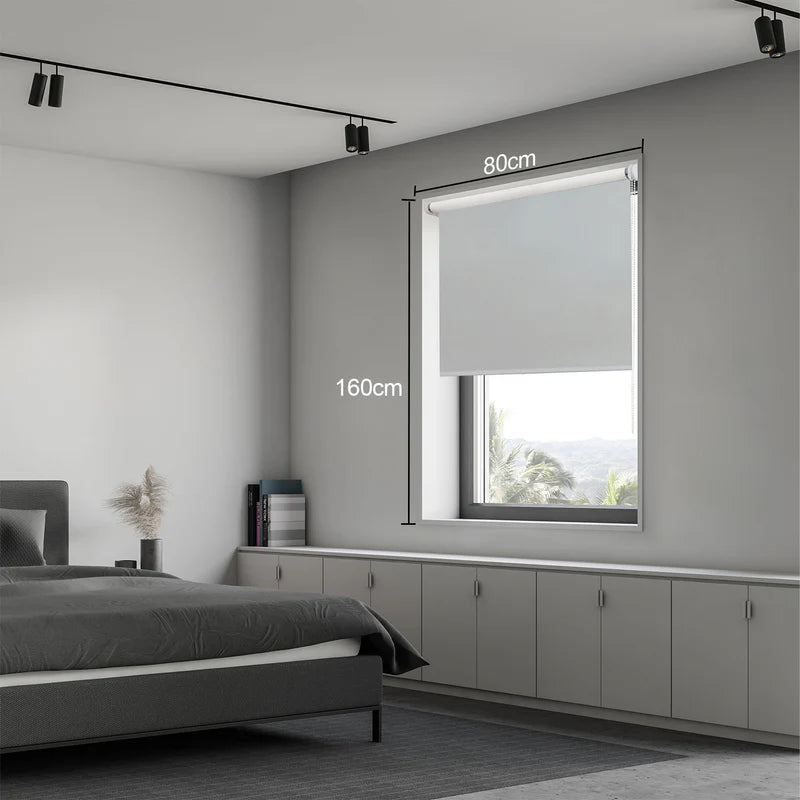 PERSIANAS BLACKOUT ROLLER GRIS SOOTH INSPIRE 80 X 160CM