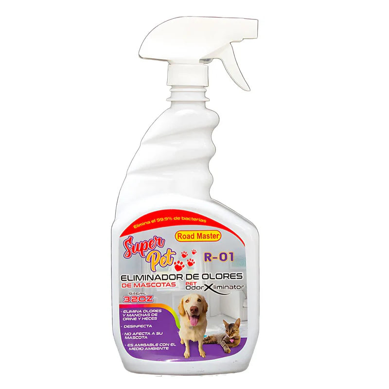 ELIMINADOR DE OLORES/ MASCOTAS 32 OZ. ROAD MASTER