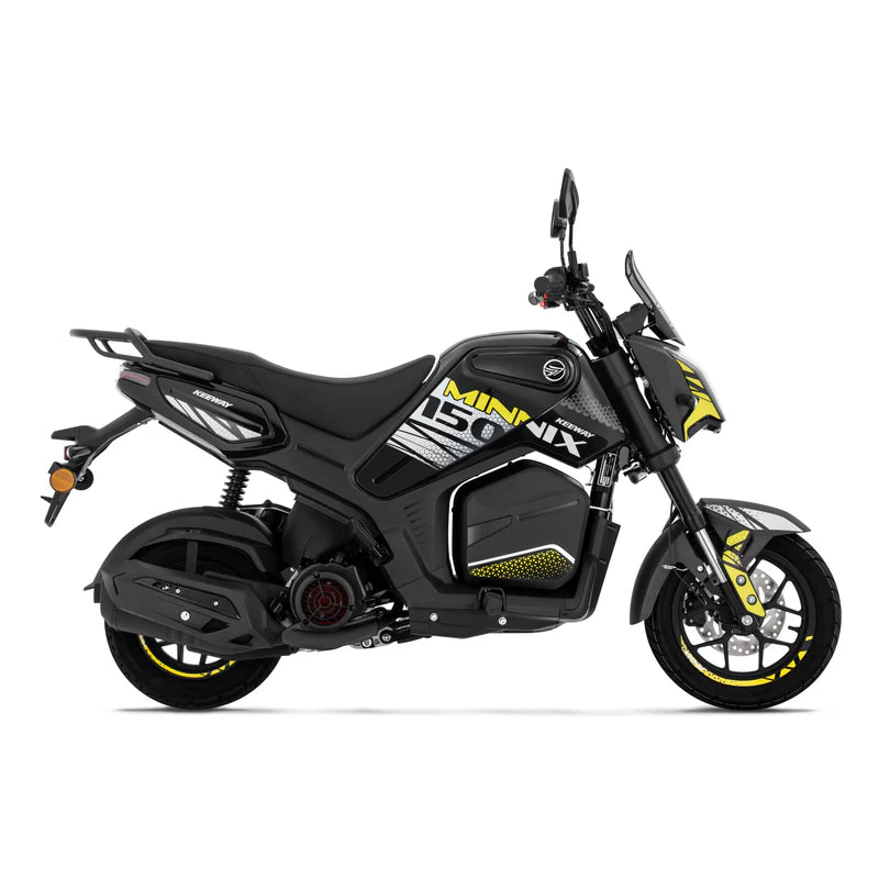 KEEWAY MINNIX150 AUTOMÁTICA 150CC NEGRA MOTOR MONOCILÍNDRICO 4 TIEMPOS. 2 VALVULAS.