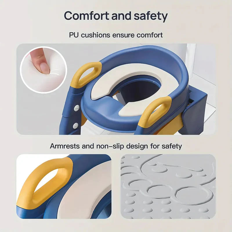 ASIENTO ESCALERA DE ENTRENAMIENTO SILLA PARA NIÑOS INODORO . (2 EN 1) ESCALERA INFANTIL POTTY TRAINE