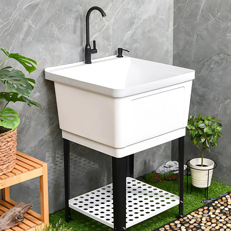 [SKUIMG]AB017-SMALL-SQUARE-WHITE-SOAPHOLDER|AB017-SMALL-SQUARE-WHITE-SOAPHOLDER.jpg|TINA DE LAVANDERIA. FREGADERO PLASTICO BLANCO PARA LAVAR CON GRIFERIA