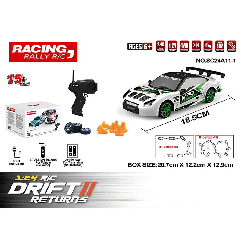 [SKUIMG]AB1114|AB1114-FRONTEND-Po1v_PaQPEfEnHV6.png|JUGUETE DE CARRO A CONTROL REMOTO DE DRIFT CON BATERÍA RECARGABLE. INCLUYE ACCESORIOS. DRIFTING