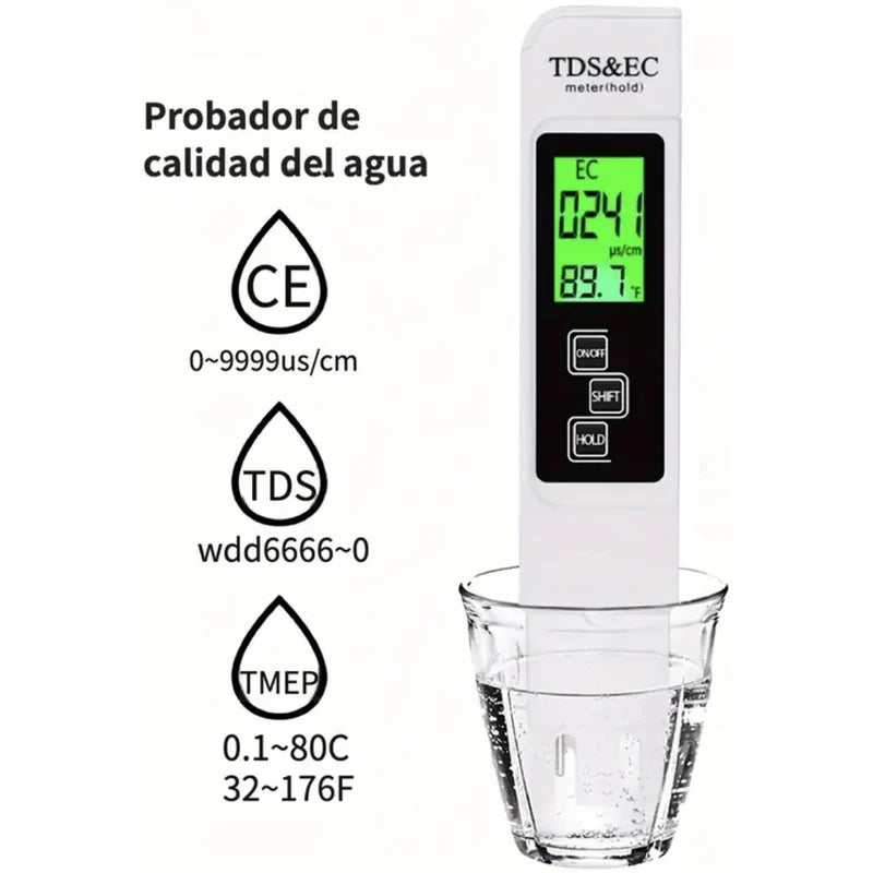 [SKUIMG]AB304|AB304-FRONTEND-4GXKWAWI9pSI2D4U.png|a07a6326922ca9a54b827b55bc23a998cc260b21|MEDIDOR DE TDS CALIDAD DEL AGUA. DETECTOR DE PURIFICACIÓN DEL AGUA 3 EN 1. TDS PORTÁTIL Y PRECISO.
