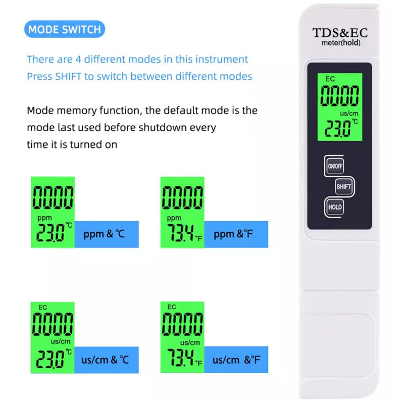 [SKUIMG]AB304|AB304-FRONTEND-COwqc2Oq7h4AyeBr.png|MEDIDOR DE TDS CALIDAD DEL AGUA. DETECTOR DE PURIFICACIÓN DEL AGUA 3 EN 1. TDS PORTÁTIL Y PRECISO.