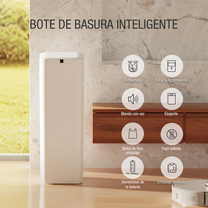 [SKUIMG]ADEER-01|ADEER-01.jpg|BASURERO INTELIGENTE CON AUTOSELLADO Y CAMBIADOR DE BOLSA AUTOMATICO, SENSOR DE MOVIMIENTO PAPELERA