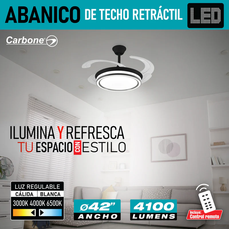 [SKUIMG]AN50|AN50-FRONTEND-CEnB9VWBwZNWj2Al.jpg|ABANICO DE TECHO CON LÁMPARA. 3 TONOS DE LUZ. 42" VENTILADOR A CONTROL R