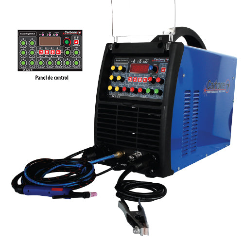 [SKUIMG]B007|MAQUINA DE SOLDAR SUPERTIG 250EX TIG AC/DC ALTA FRECUENCIA Y ELECTRODO 110/220V HEAVY DUTY