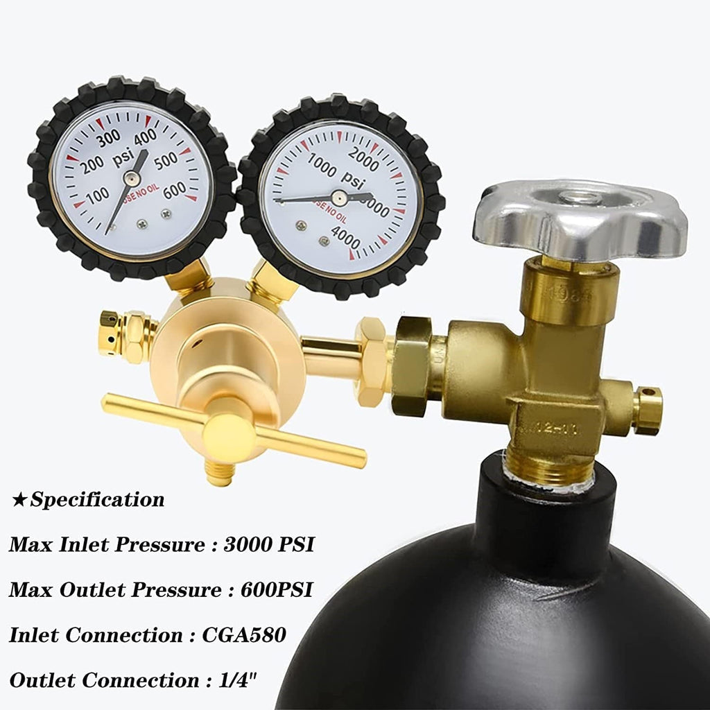 [SKUIMG]BAM172|BAM172.jpg|REGULADOR MEDIDOR DE PRESIÓN DE NITRÓGENO HVAC. MANOMETRO