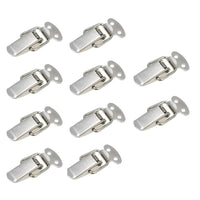 [SKUIMG]BAM214|BAM214.jpg|(JUEGO DE 4 PIEZAS) CERRADURAS DE PALANCA CON RESORTE. LARGO 110MM/4.3" ANCHO 36MM/1.41". ACERO INOX