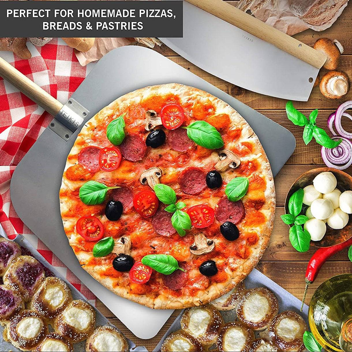 [SKUIMG]BAM227|BAM227.jpg|PALA PARA PIZZA Y CORTADOR.