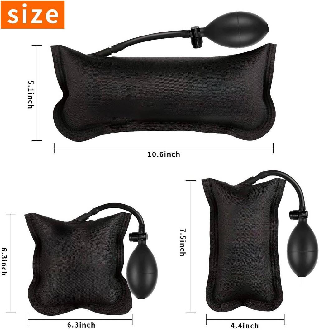 [SKUIMG]BAM315|CUÑA INFLABLE, PAQUETE DE 3 CUÑAS DE 10, 7