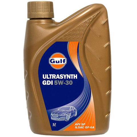[SKUIMG]CAR-X003|ACEITE PARA AUTO 5W30 FULL SINTETICO API SP ILSAC GF-6 GULF ULTRASINTH 1 LITRO