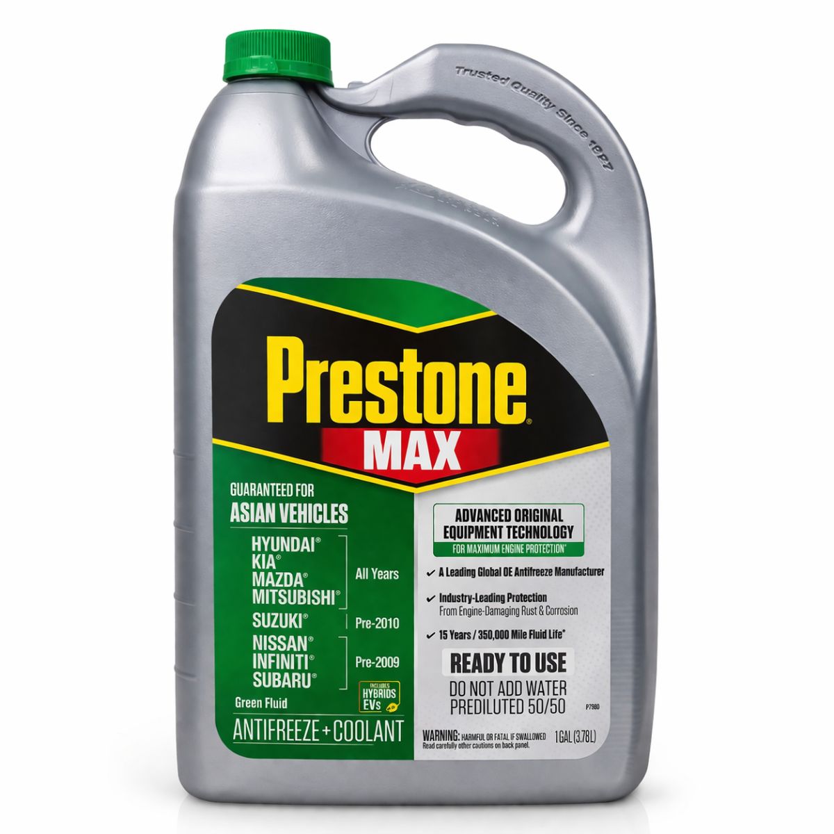 [SKUIMG]CAR-X011-1|CAR-X011-1.jpg|Coolant Prestone Asian Verde 50/50 MAX 1 GL Para Autos Asiáticos.APLICA PARA NAMMI01