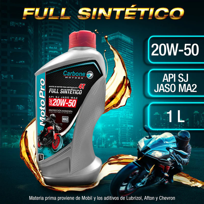 [SKUIMG]CAR-X100|CAR-X100-FRONTEND-ERMDdX3LMtRGgyZU.png|0a35da2e00ce7235f1ddeb104255fe05d02ed89b|ACEITE PARA MOTO 20W-50 API SP JASO MA2 FULL SINTETICO PARA MOTOCICLETAS 4T ( 1 LT ).