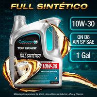 [SKUIMG]CAR-X106|ACEITE DE MOTOR 10W-30 API SP SAE QN D8 FULL SINTETICO PARA MOTORES GASOLINA ( 1 GALON )