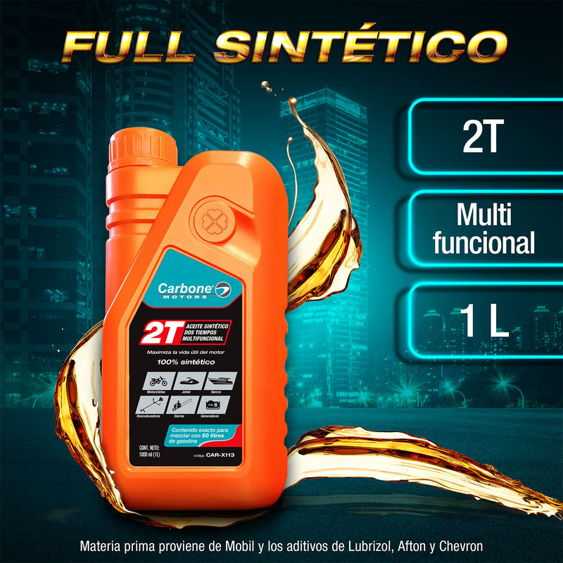 [SKUIMG]CAR-X113|ACEITE 2T DE MOTOR DOS TIEMPOS FULL 1 LITRO