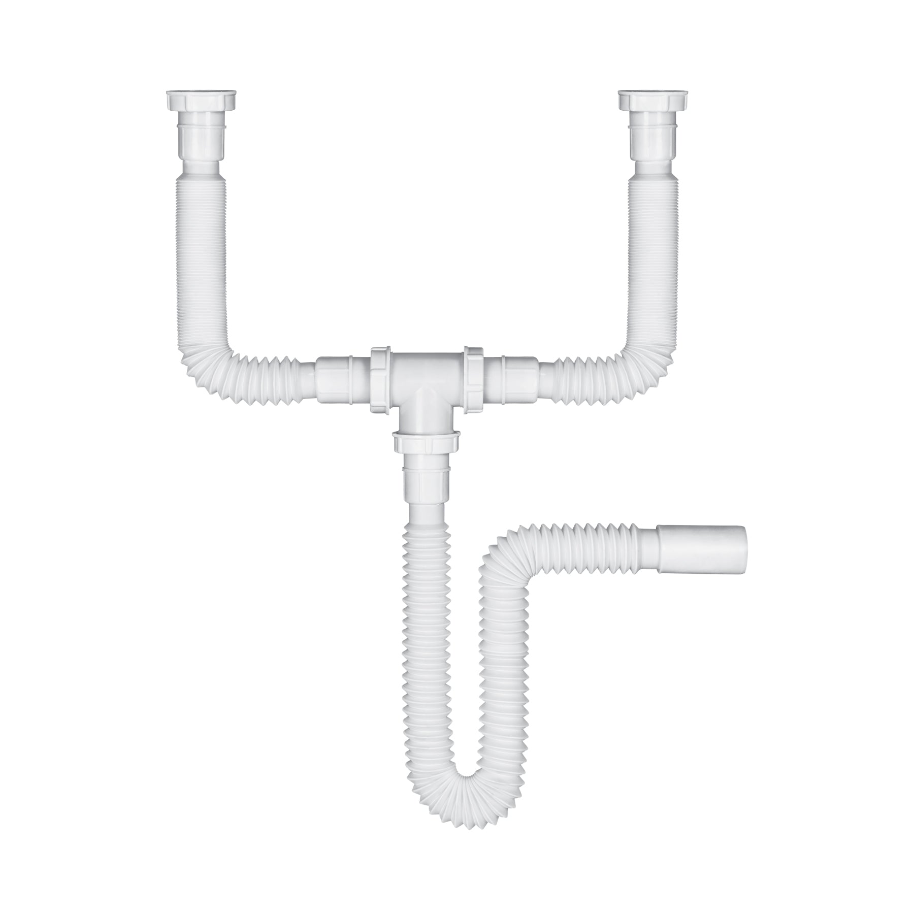 TRAMPA DOBLE FREGADOR FLEXIBLE 1 1/2