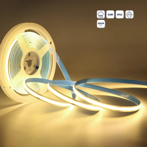 [SKUIMG]CL032-LES-05-110V30K-Z|CL032-LES-05-110V30K-Z.jpg|CINTA LED EXTERIOR COB 5M 110V 3000K 40W 4500LM PVC FLEXIBLE 2835 CHIPS/M, PVC .TIRA LED.