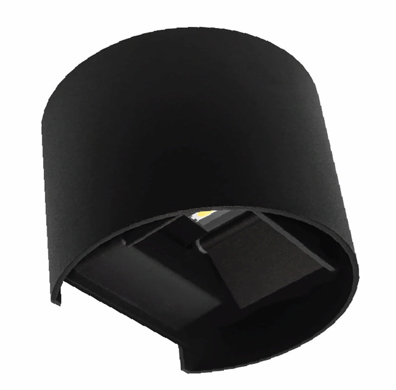 [SKUIMG]CL066-OTD-35-WBK6W-30K-Z|CL066-OTD-35-WBK6W-30K-Z.jpg|LAMPARA DE PARED EXTERIOR NEGRA LED 6W 3000K 600LM - ILUMINACION CALIDA PARA EXTERIORES .LUMINARIA.
