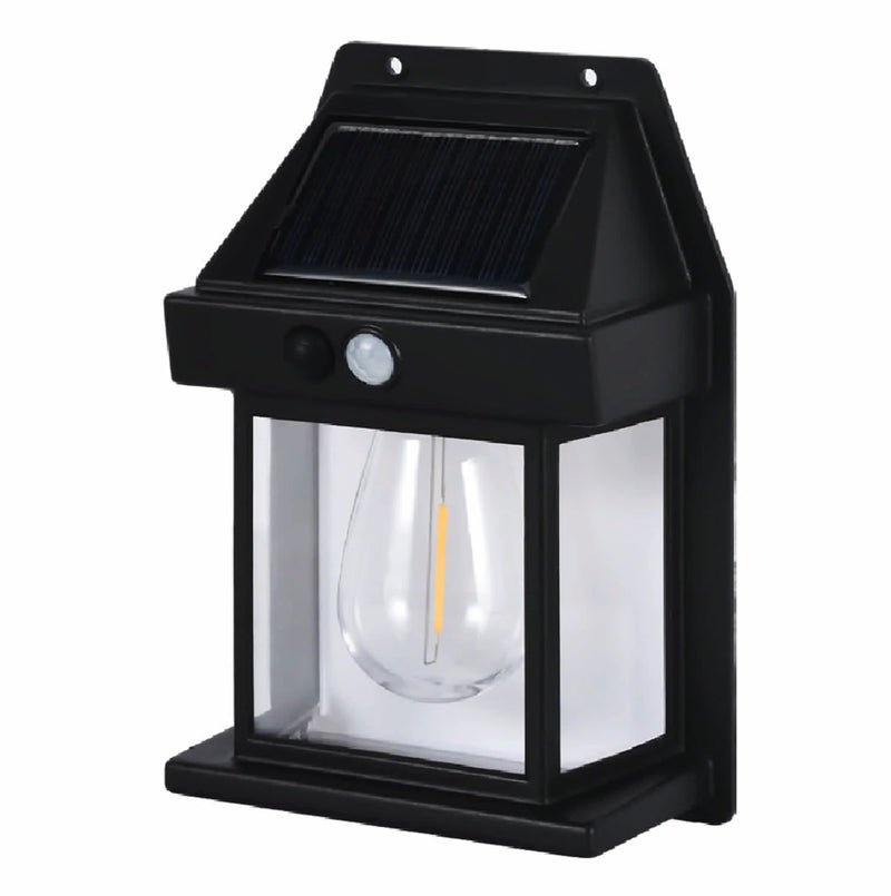 [SKUIMG]CL077-SOL-02-3W-BK65K-Z|CL077-SOL-02-3W-BK65K-Z.jpg|LAMPARA DE PARED SOLAR LED 5W 6500K 300 LM, SENSOR DE MOVIMIENTO. 171X120X58MM . ABS. LAMPARA EXTERI