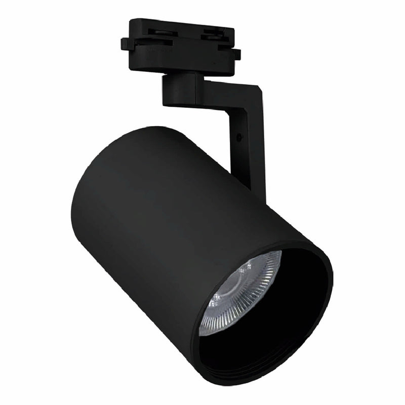 [SKUIMG]CL095-TRL-L04-BK-Z|CL095-TRL-L04-BK-Z.jpg|LAMPARA DE RIEL PAR30 E27 NEGRA, 96X100 MM, 110-240V, DIRIGIBLE - ILUMINACION VERSATIL Y ESTETICA. F