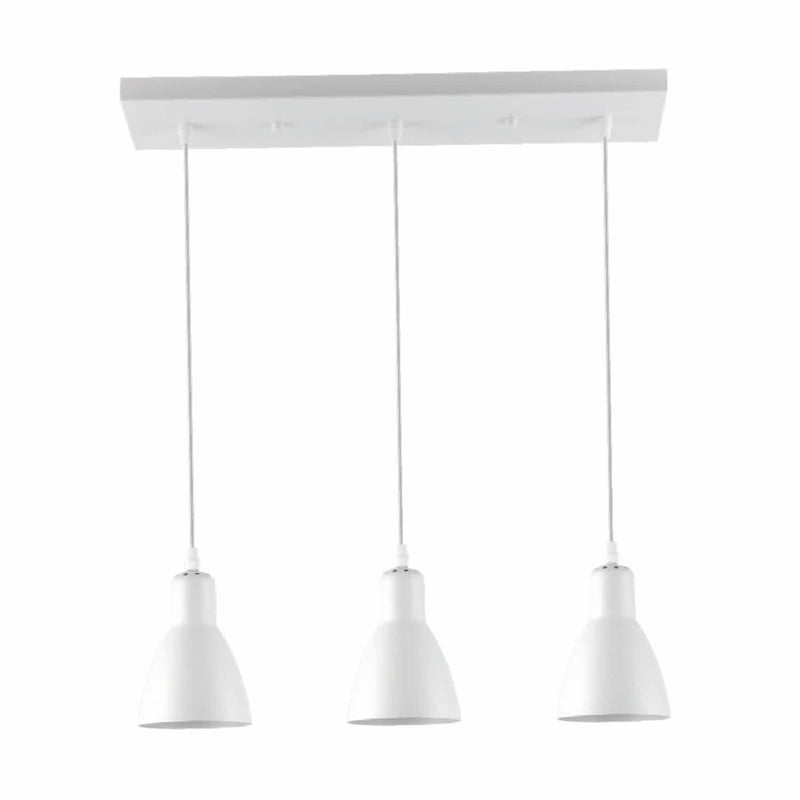 [SKUIMG]CL177-DI-130-WH-Z|CL177-DI-130-WH-Z.jpg|LAMPARA COLGANTE BLANCA 3XE27, 550X110X1400MM ACOGEDORA Y ELEGANTE.