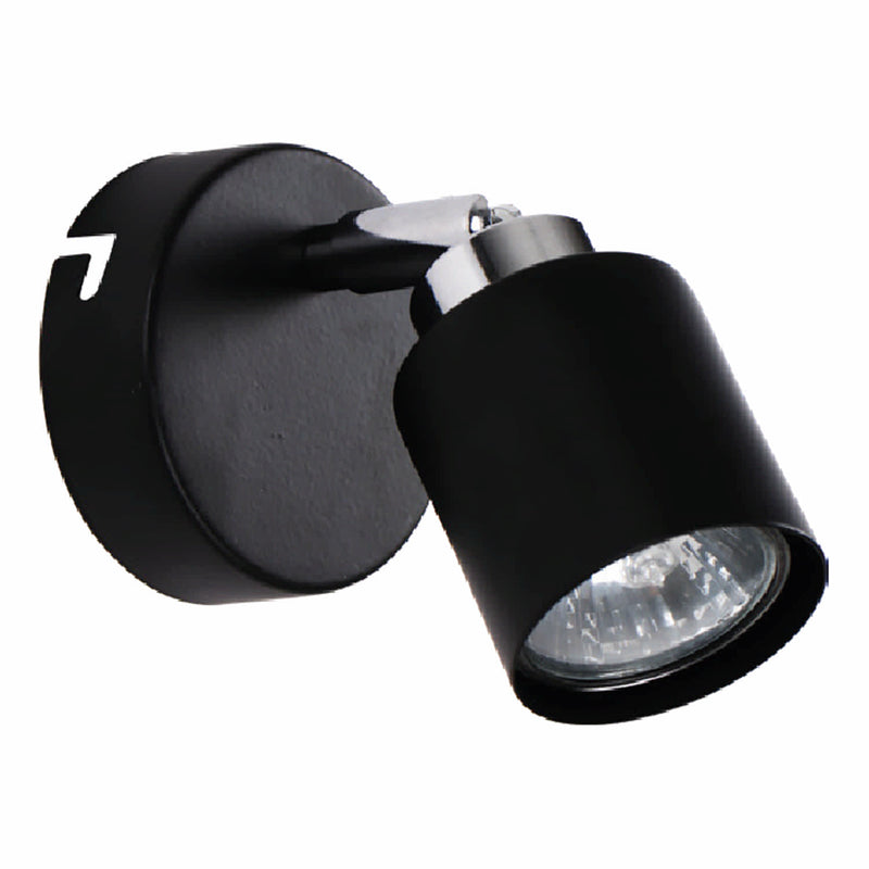 [SKUIMG]CL190-DI-270-BK-Z|CL190-DI-270-BK-Z.jpg|LAMPARA DE PARED NEGRA 1XGU10 ELEGANCIA CLASICA METAL DE ALTA CALIDAD.
