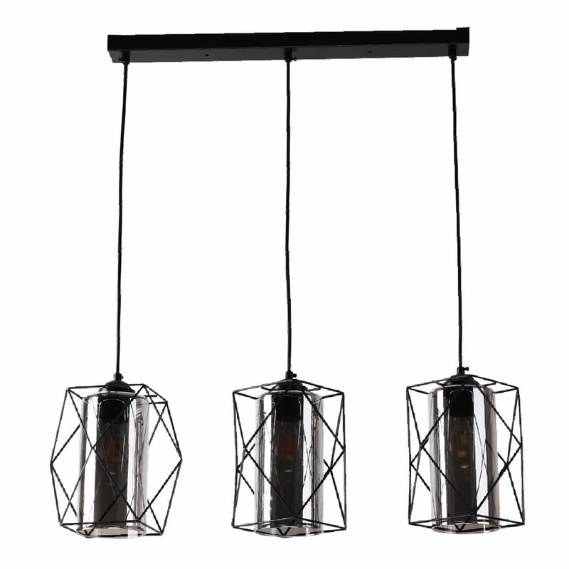 [SKUIMG]CL199-DI-282-BK-Z|CL199-DI-282-BK-Z.jpg|LAMPARA COLGANTE NEGRA 3XE27 700X1230MM ELEGANCIA MODERNA Y VERSATIL