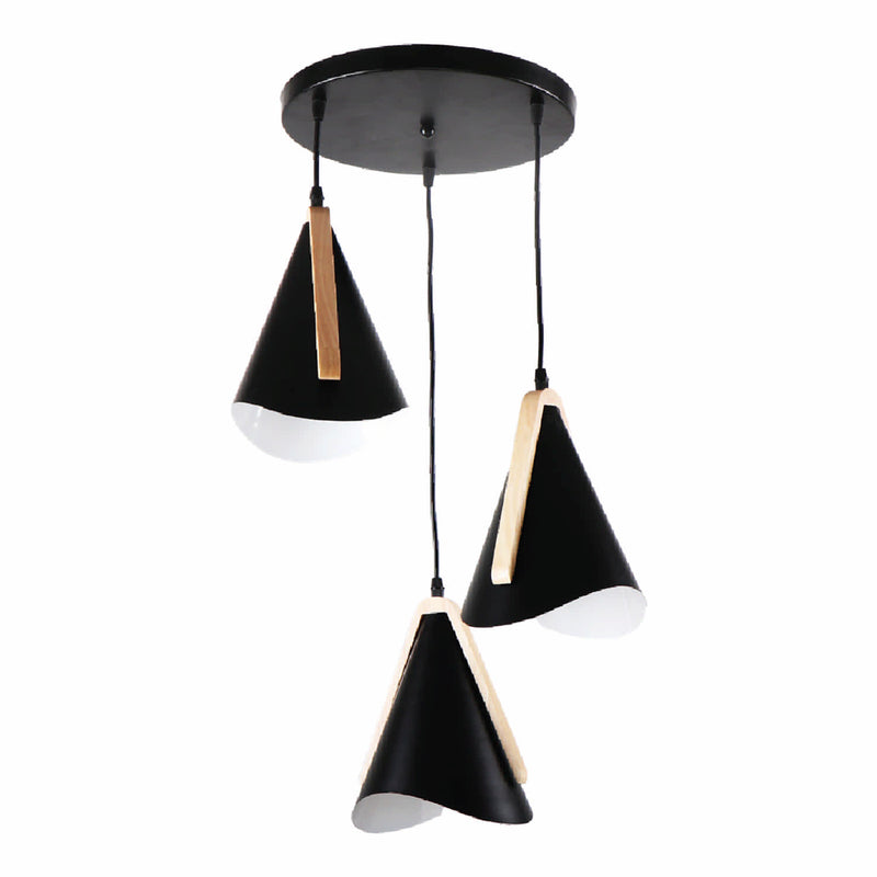 [SKUIMG]CL205-DI-294-BK-Z|CL205-DI-294-BK-Z.jpg|LAMPARA COLGANTE NEGRA 3XE27 430X1235MM ESTILO DECORATIVO