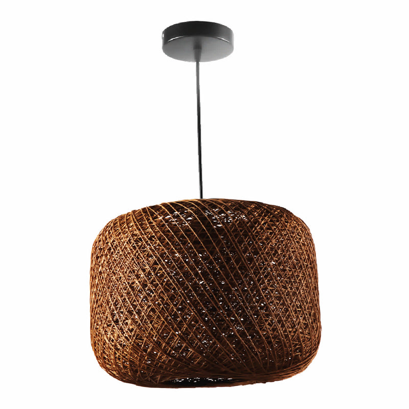 [SKUIMG]CL206-DI-295-DW-Z|CL206-DI-295-DW-Z.jpg|LAMPARA COLGANTE DE RATTAN OSCURO 1XE27 350X1250MM ELEGANCIA NATURAL