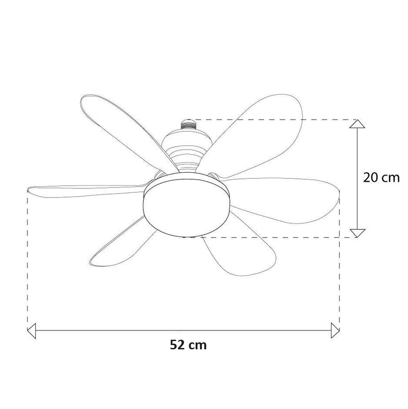 [SKUIMG]CL229-FAN-06-WH-CCT-Z|CL229-FAN-06-WH-CCT-Z.jpg|ABANICO DE TECHO VENTILADOR, BASE E27