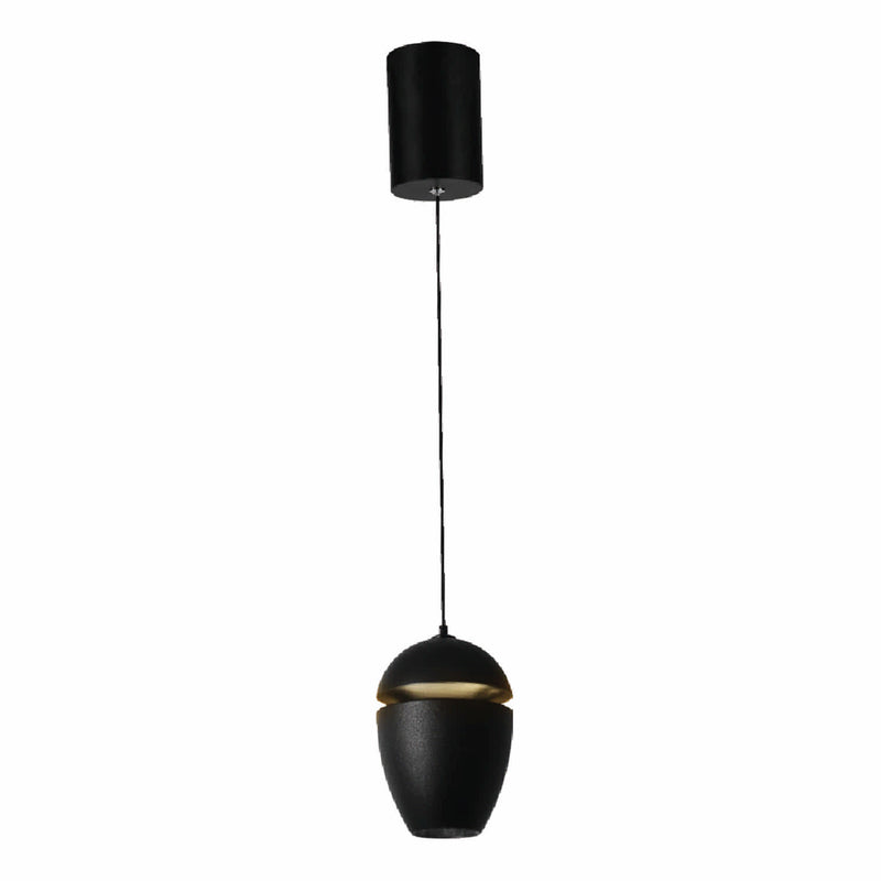 LAMPARA LED COLGANTE ESTILO NORDICO NEGRA 12W 1200 LUMENS 3000K 60X120MM IDEAL PARA SALA DE ESTAR, D