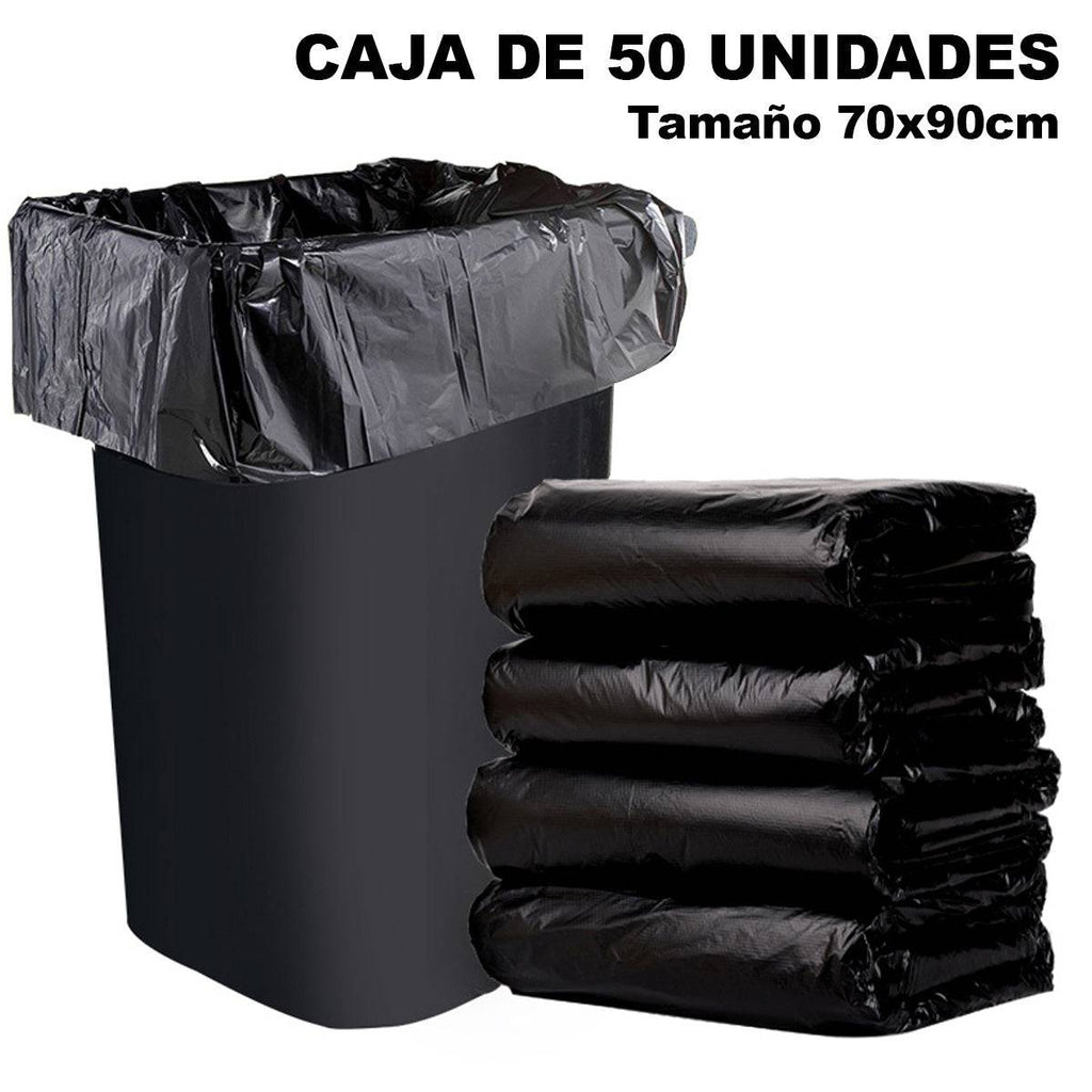 [SKUIMG]CLE037|CLE037.jpg|(PAQUETE 50 UNID) BOLSAS DE BASURA MEDIDA 75*90CM