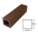 [SKUIMG]DE105|DE105.jpg|PÉRGOLA WPC TUBO CUADRADO MADERA WENGUE EXTERIORES 50X50X2900MM