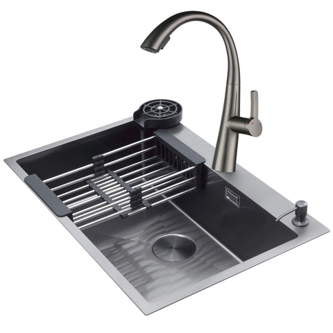 [SKUIMG]DR52|DR52.jpg|FREGADOR DE ACERO INOXIDABLE 84.3 CM X 51 CM X 22 CM. BOLONIA 84
