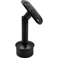 SOPORTE DE BARANDA POSTE MOVIL PARA TUBO 42.4 MMX 1.5 MM INOXIDABLE NEGRO SATINADO 304SS PVD