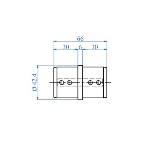 [SKUIMG]E1200100|UNION PARA CORREMANO RANURADO DE 42.4MM