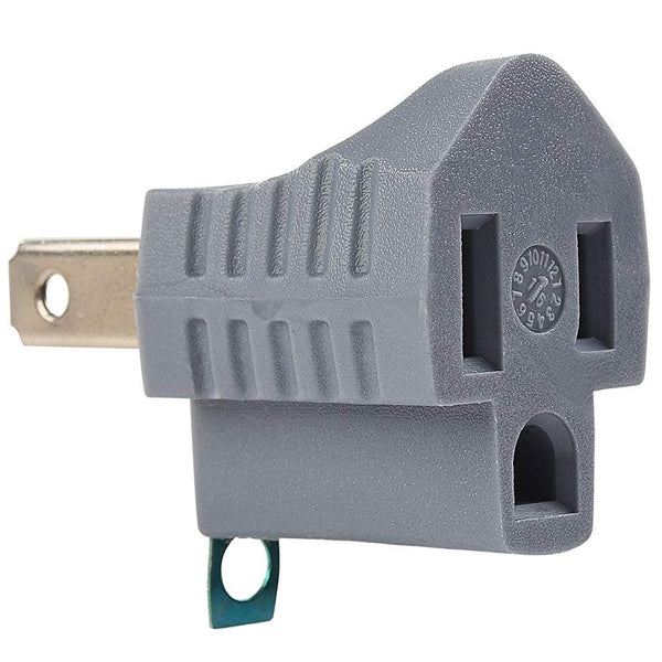 [SKUIMG]ELT0001|ADAPTADOR SENCILLO A TOMA CORRIENTE CON TIERRA. NEMA 1-15 P TO 5-15R. 15A-125VOLT. 60HZ - 2 POLOS.