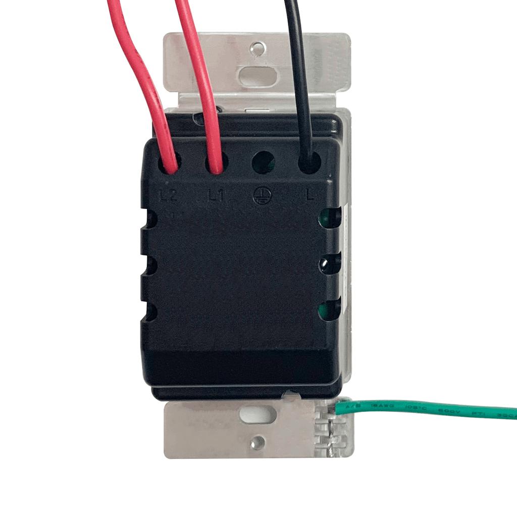 [SKUIMG]ELT0036|INTERRUPTOR DECORATIVO CON DIMMER. 2 POLOS/3WIRE. 15A-125VOLT. 60HZ. 600 WATT. INCLUYE TORNILLOS.