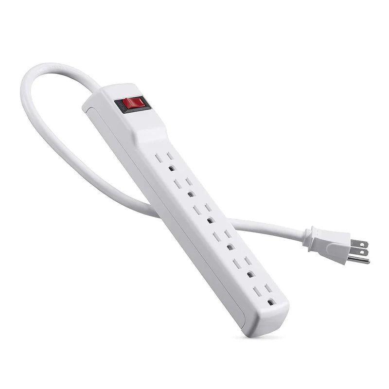[SKUIMG]ELT0065|ELT0065-FRONTEND-HdOwpsETpI8Lf1jh.png|Regleta Polarizada de 6 TomaCorriente Nema 5-15P. 125Volt - 60Hz. Longuitud de 2FT.