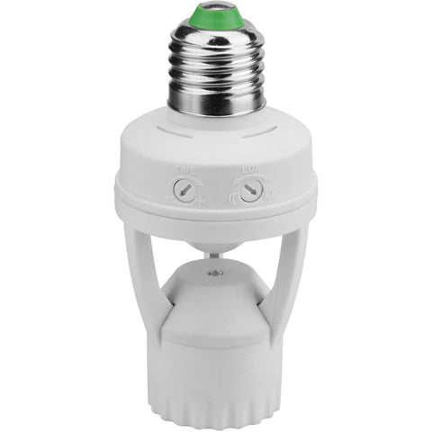 [SKUIMG]ELT0111|SOCKET PARA BOMBILLO CON SENSOR DE MOVIMIENTO. SOCKET E-27. 125VOLT - 60HZ. COLOR BLANCO.