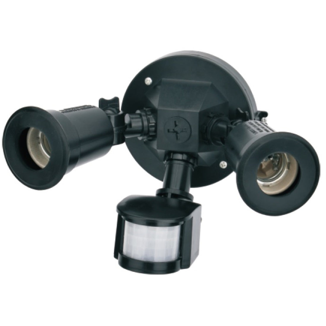 [SKUIMG]ELT0112|LAMPARA DOBLE CON SENSOR DE MOVIMIENTO. CONECTOR E-27 CON SOCKET DE ALUMINIO. 125 VOLT - 60 HZ