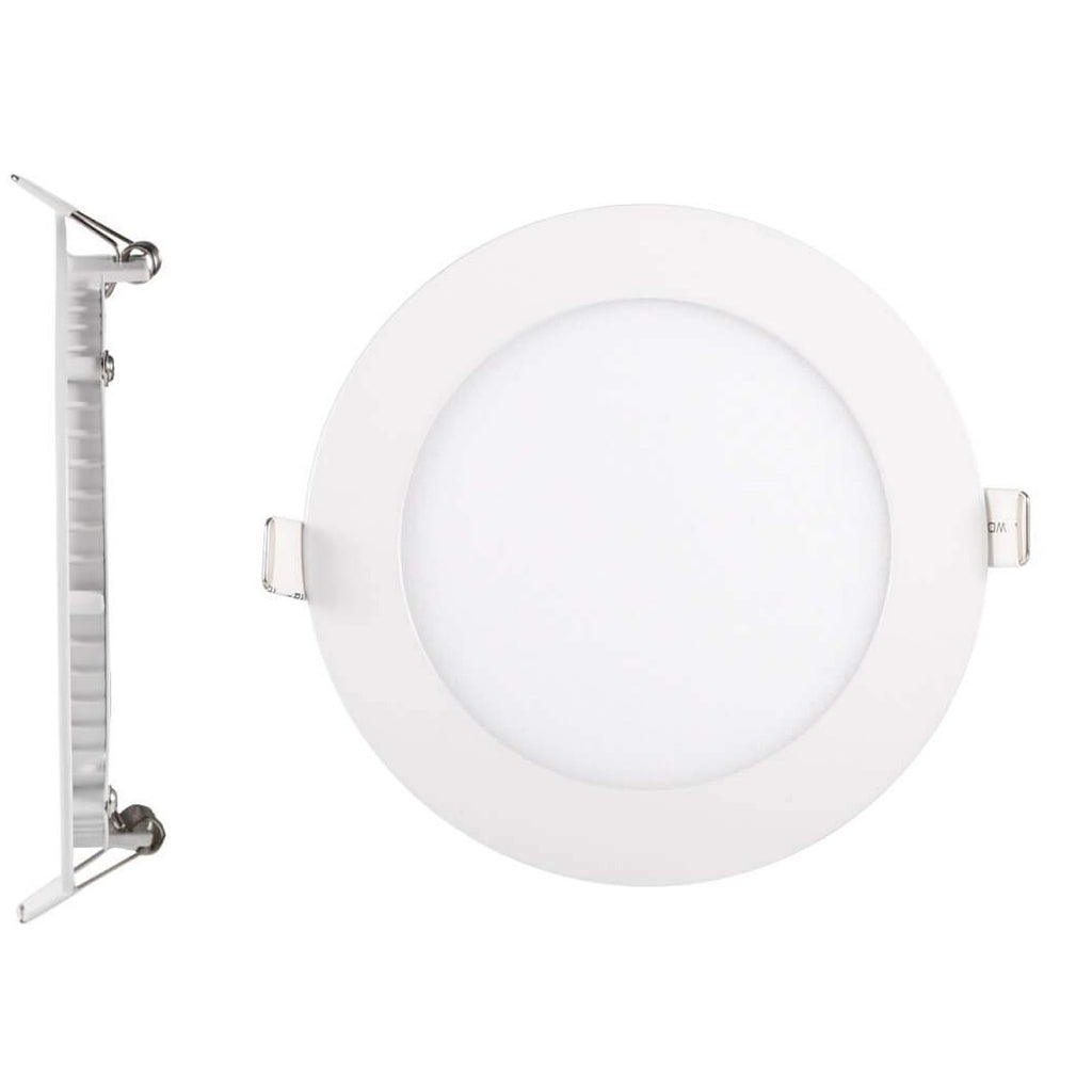[SKUIMG]ELT0149|Lampara LED Empotrable Redonda. 6 Watt. 120Volt. 60Hz. Luz Blanca (6400K) 450 Lumens.