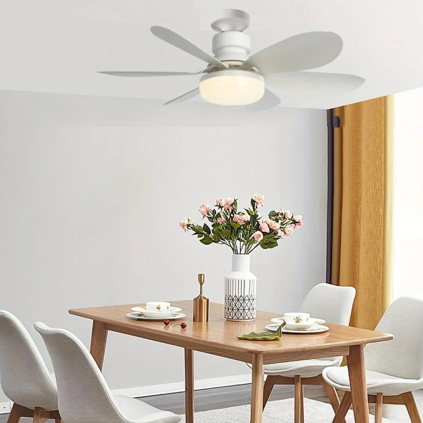[SKUIMG]ELT0387|ELT0387-FRONTEND-LqjCm3zXQ8u0mf8E.jpg|ABANICO DE TECHO 20" SOCKET E27 CON LUZ LED TONO AJUSTABLE 3000/4000/6500K, 1900 LUMENS 6 ASPAS 3 CC