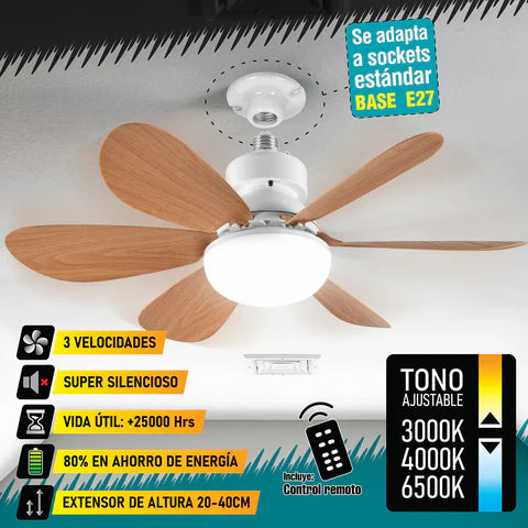 [SKUIMG]ELT0500|ELT0500-FRONTEND-xjX2w57sb3hSzeIU.png|ABANICO DE TECHO 20" ASPAS MADERA SOCKET E27 CON LUZ LED TONO AJUSTABLE