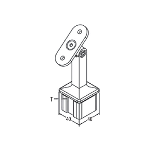 [SKUIMG]EQ037200|SOPORTE POSTE-CORREMANO MOVIL CUADRADO 40X40MM.