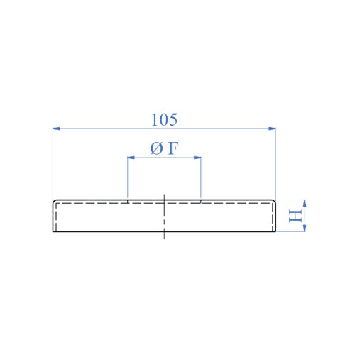 [SKUIMG]EX4072|TAPA DECORATIVA DE PISO PARA TUBO DE 42.4 MM . ACABADO ESPEJO316.