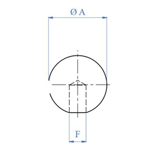 [SKUIMG]EX4308|EX4308.jpg|BOLITA FINAL PARA TUBO DE 12MM. ACABADO ESPEJO.