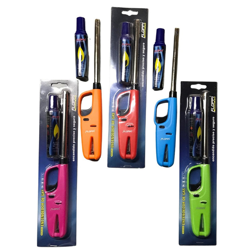 [SKUIMG]FL-EN21RG2|ENCENDEDOR A GAS CON REPUESTO PARA COCINA. COLORES SURTIDOS
